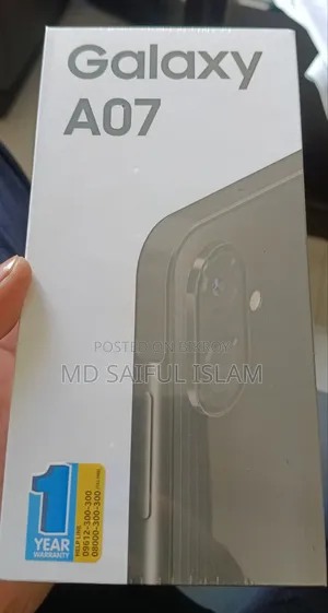 New Samsung Galaxy A07 128 GB Black
