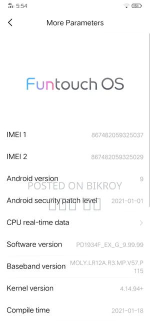 Vivo Y19 128 GB