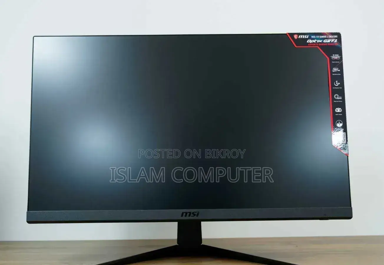 Msi Optix G271 27" 144hz Freesync FHD Ips Gaming Monitor সেরা দামে 