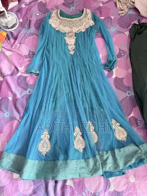 Sky Blue Anarkali Unused