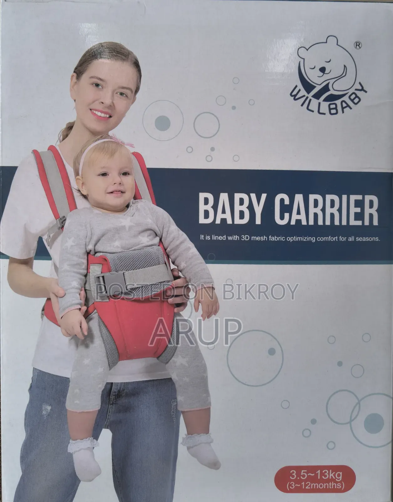 Willbaby Baby Carrier For Sale (Like New)