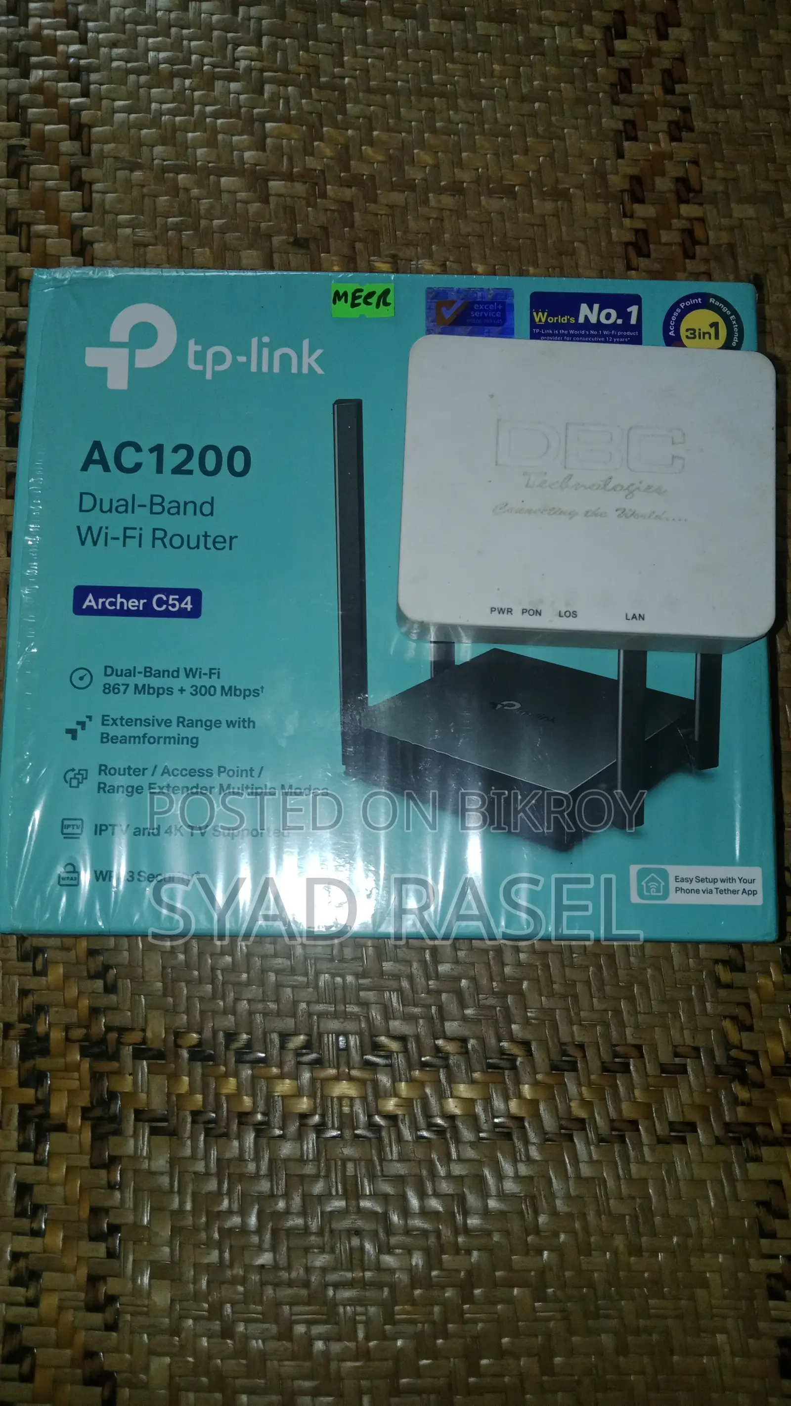 Tp Link Ac1200 Router and DBC Brand Onu
