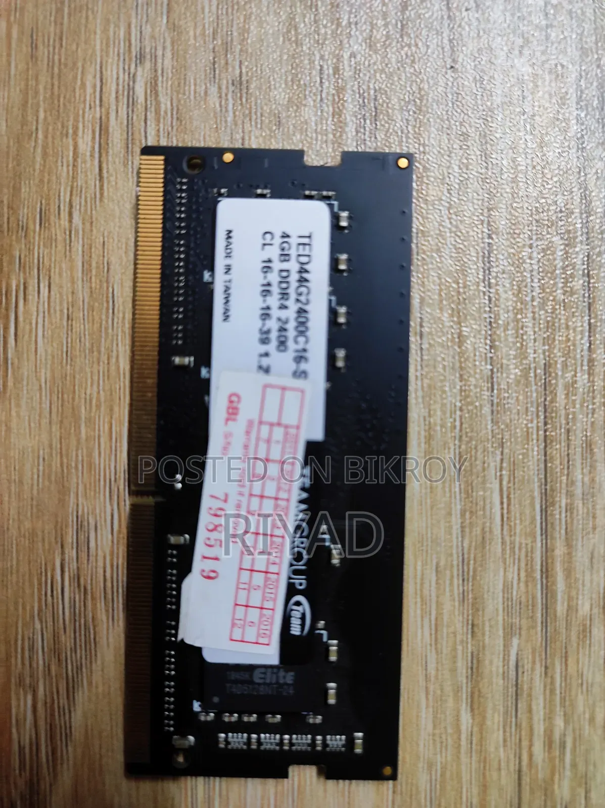 4GB DDR4 Laptop RAM for Sale