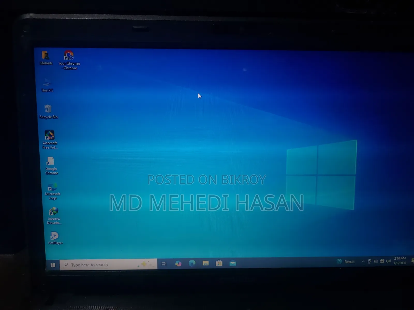 Laptop Toshiba Satellite C640 2GB Intel Core I3 HDD 320GB