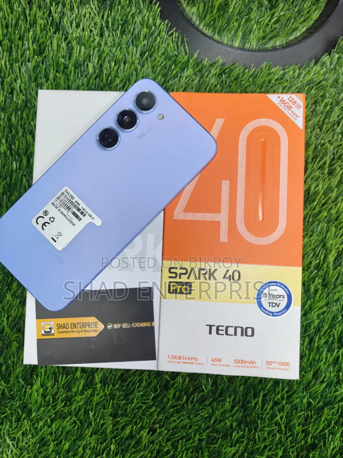 Tecno Spark 40 Pro ১২৮ জিবি নীল