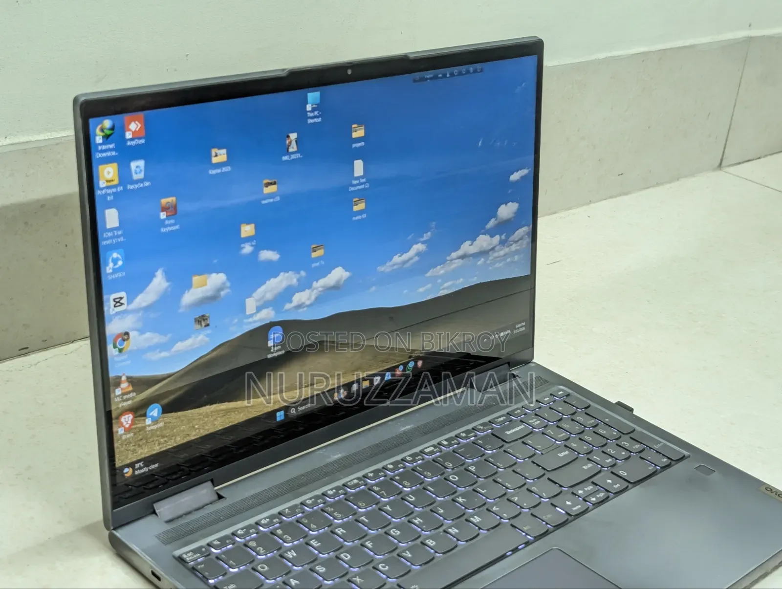 ল্যাপটপ Lenovo Yoga 7i 8GB Intel Core I5 SSD 256GB