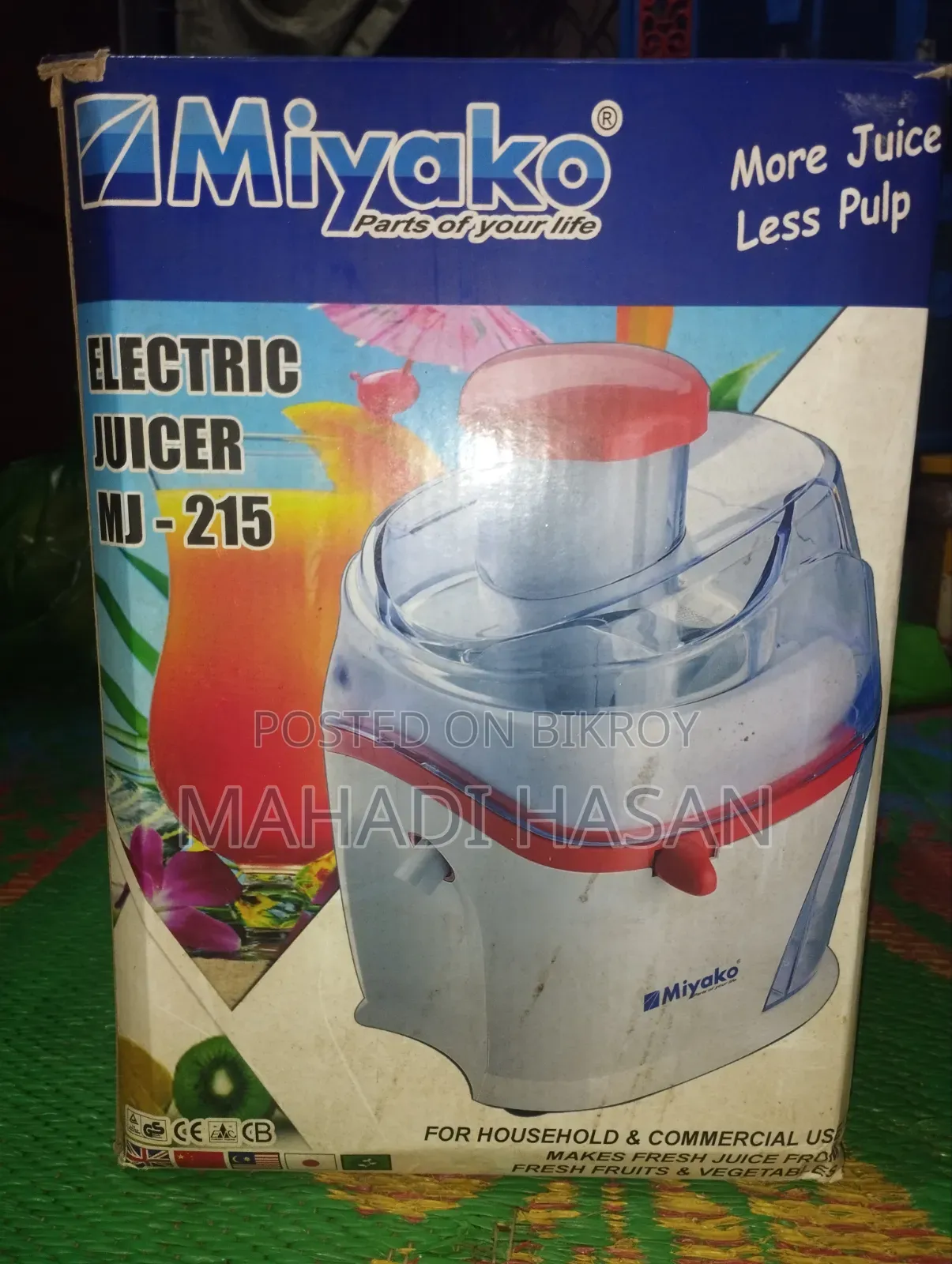 Miyako Juicer মিয়াকো ব্র্যান্ডের জুস মেশিন