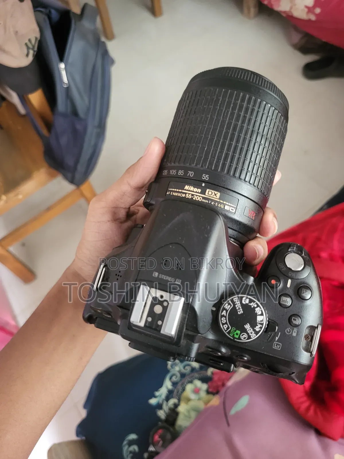 DSLR Camera Nikon D5200 With 55-200mm Telephoto Zoom Lens