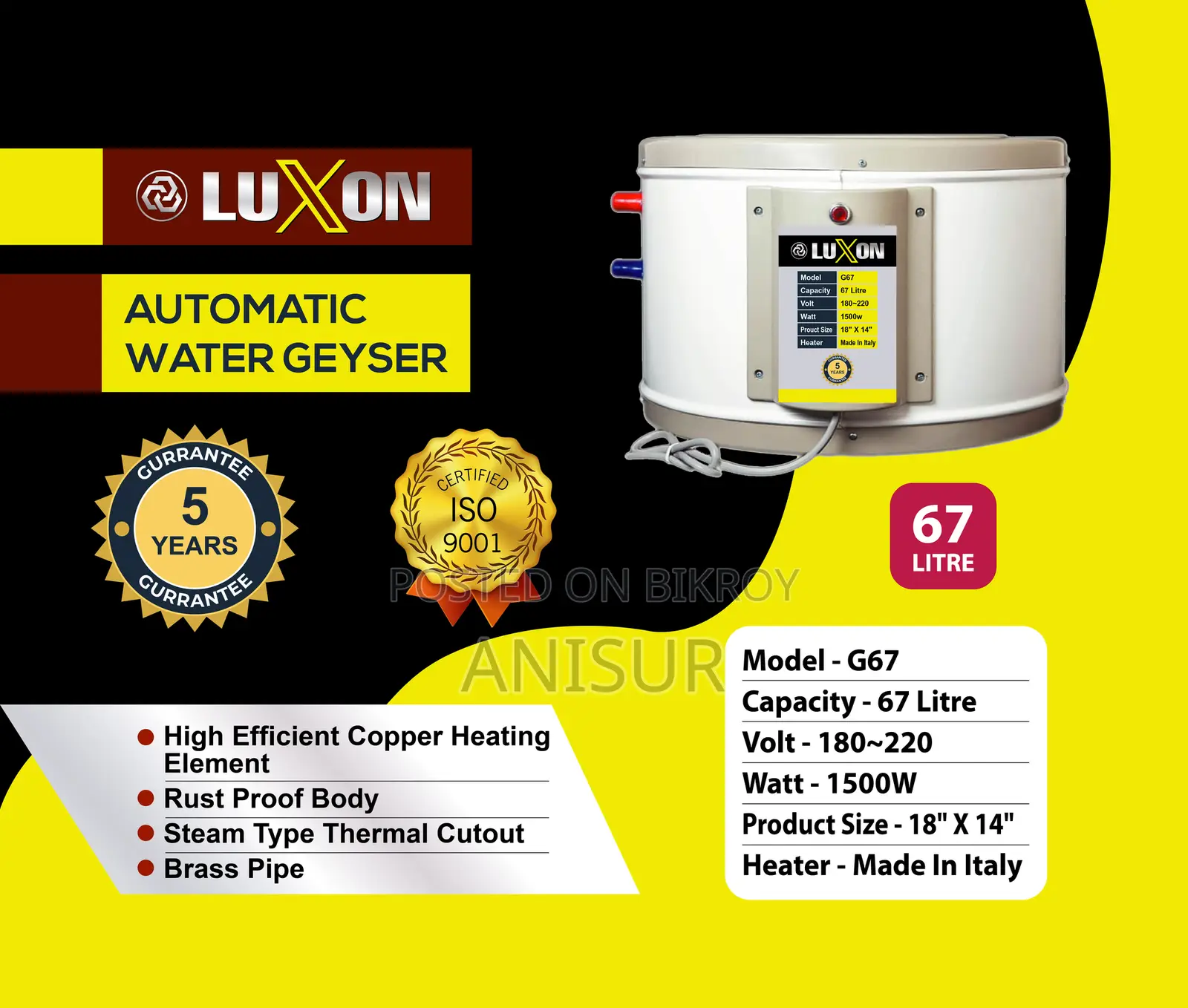 Luxon Geyser