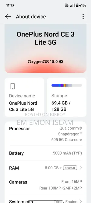 OnePlus Nord 128 GB Green