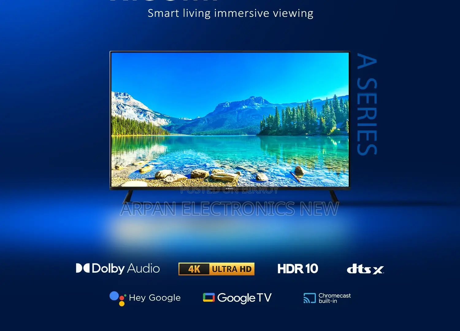Sony 43" Smart Android Tv প্রতিটি দৃশ্য এখন আরও উজ্জ্বল আরও পরিষ্কার
