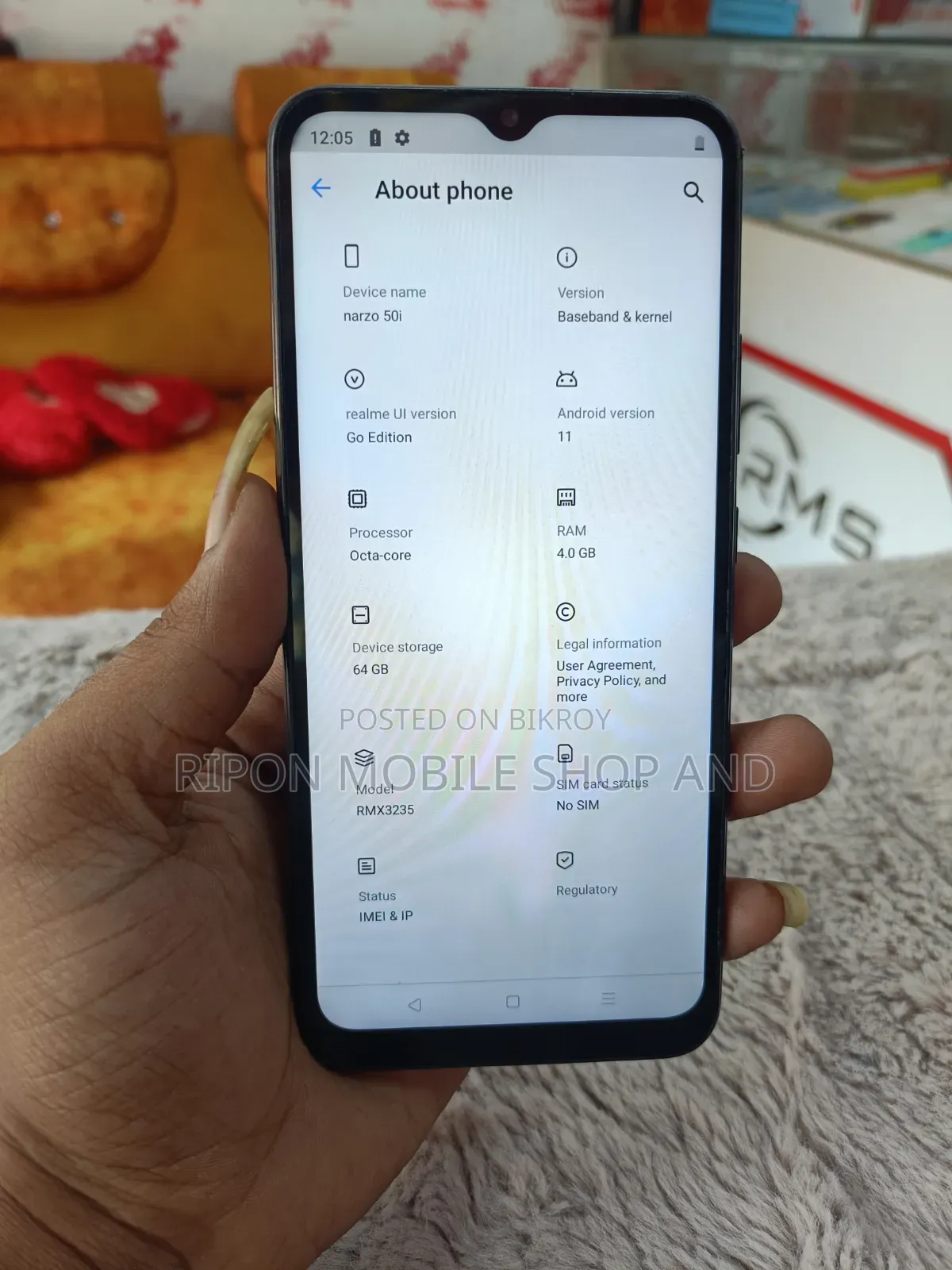 Realme Narzo 50i 64 GB Black