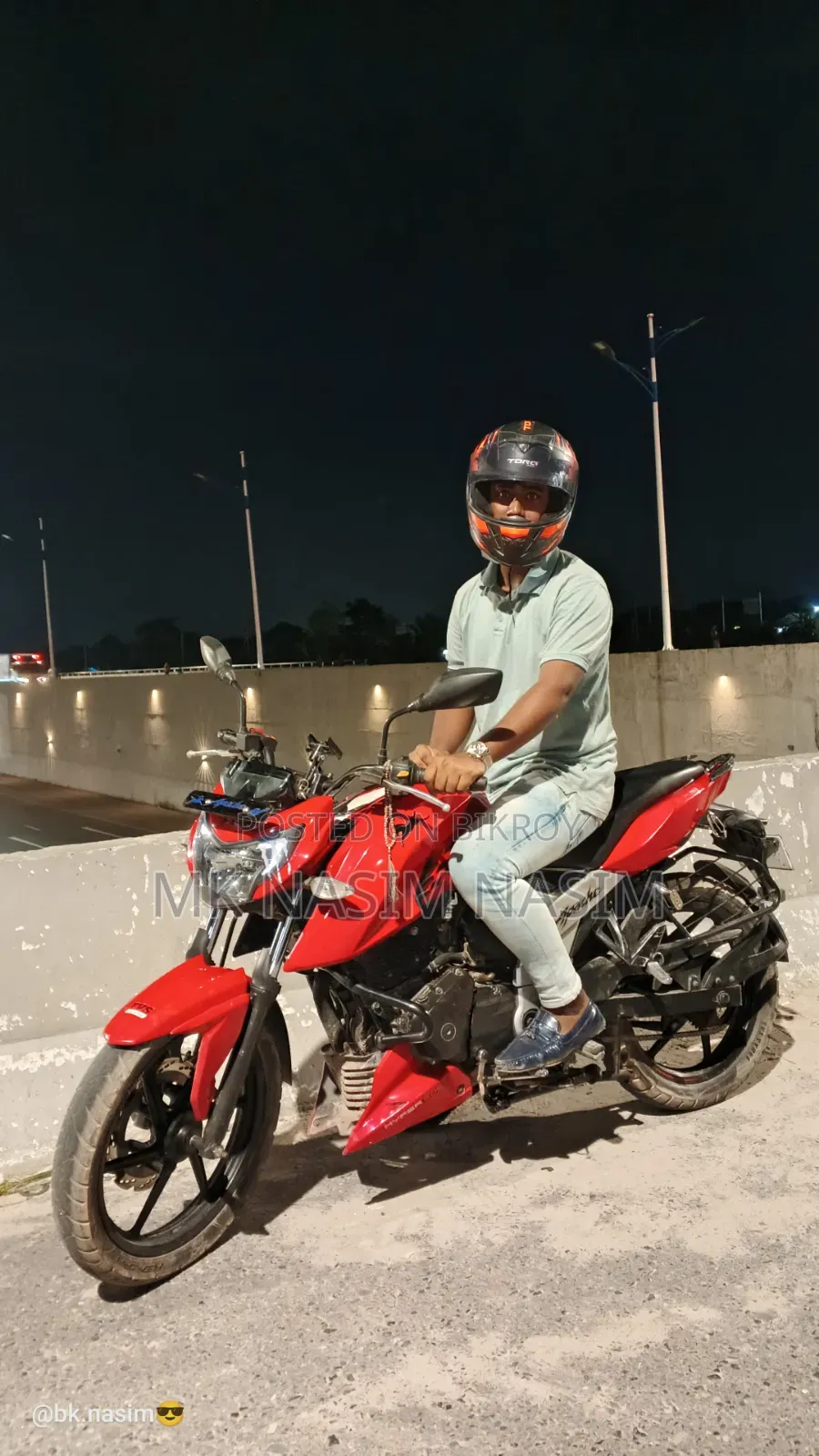 TVS Apache 160 4V 2019 Red