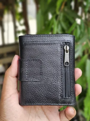Trifold Card Holder Wallet 100% Jenuine Cow Leather