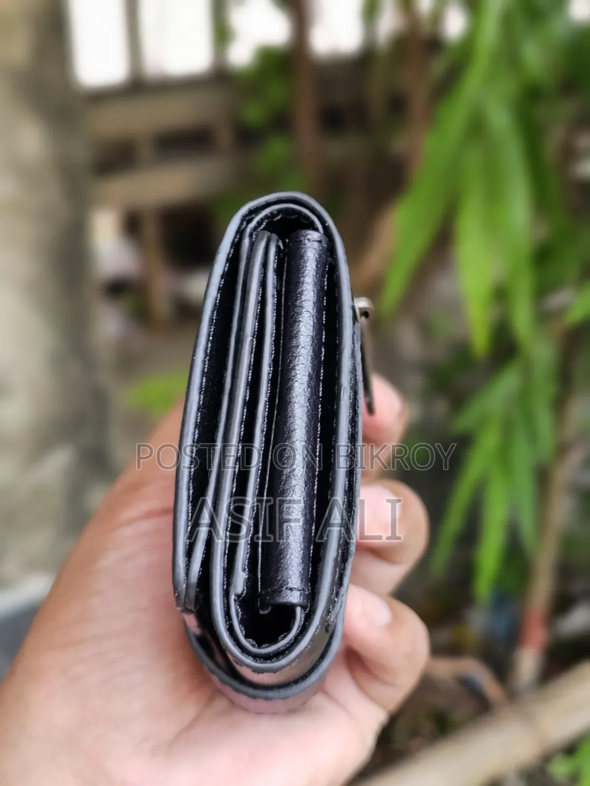 Trifold Card Holder Wallet 100% Jenuine Cow Leather