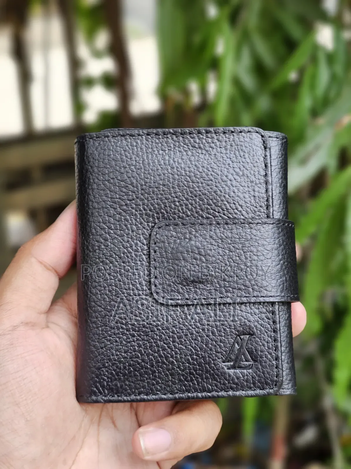 Trifold Card Holder Wallet 100% Jenuine Cow Leather