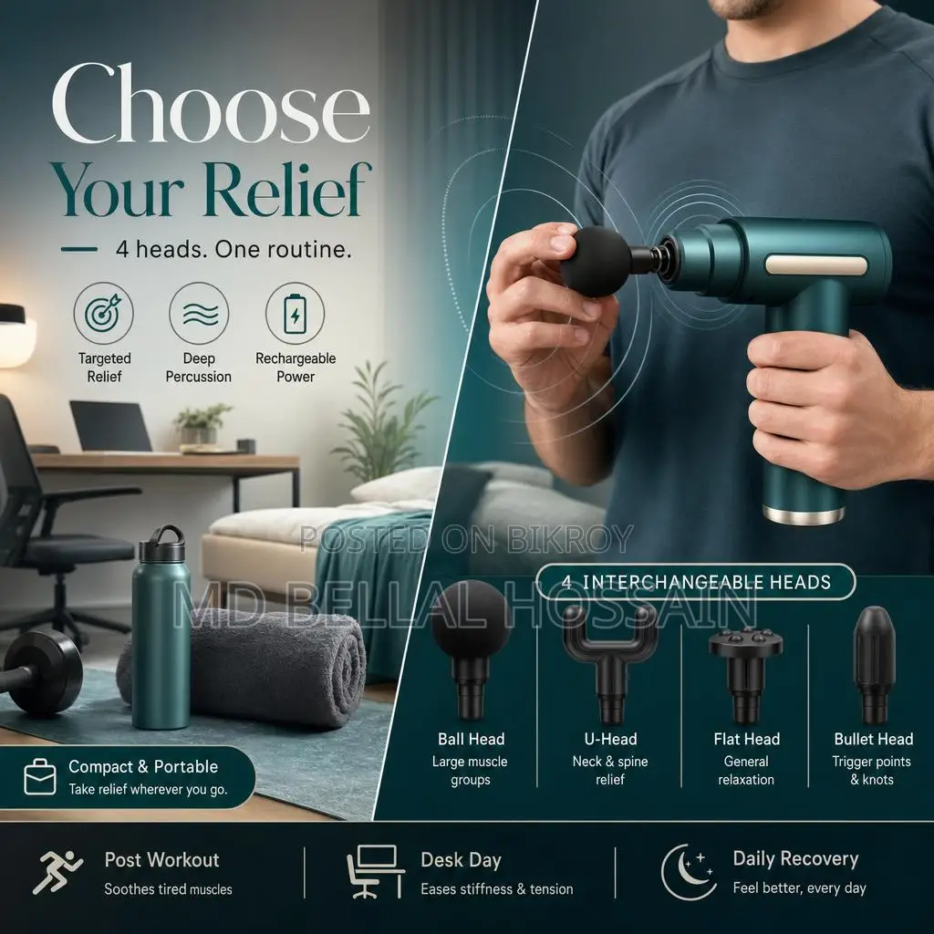 Body Massage Gun Primarily Used To Relieve Muscle Pain, Fatigue