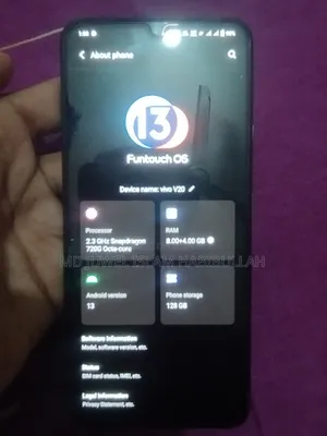 Vivo V20 128 GB Black