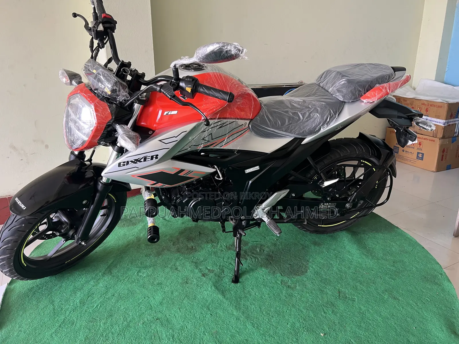 New Suzuki Gixxer SF FI 2024 Orange