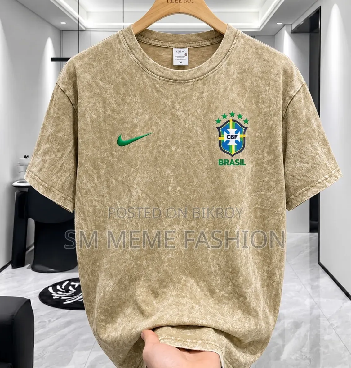 Acid Wash Drop Shoulder T-Shirt