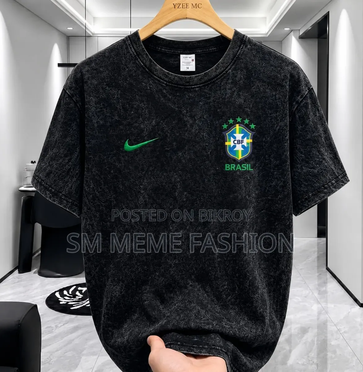 Acid Wash Drop Shoulder T-Shirt