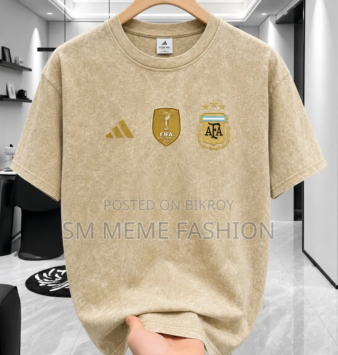 Acid Wash Drop Shoulder T-Shirt