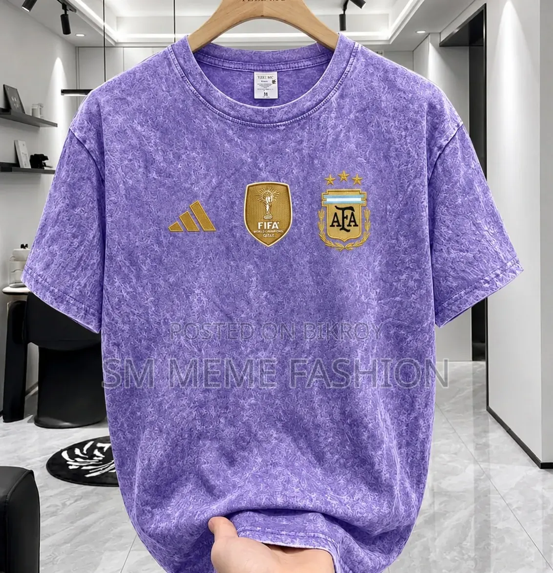 Acid Wash Drop Shoulder T-Shirt