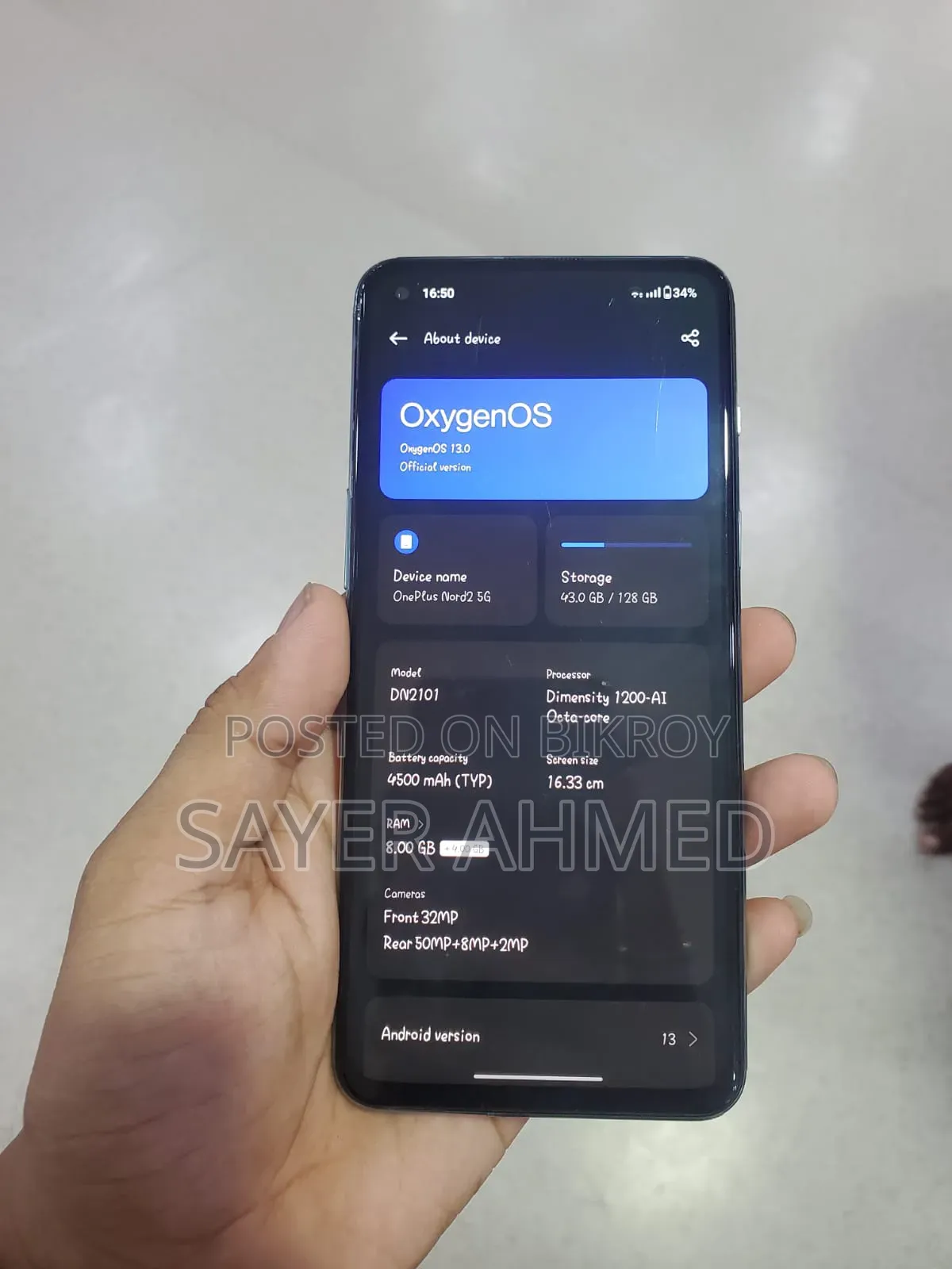OnePlus Nord 128 GB Blue