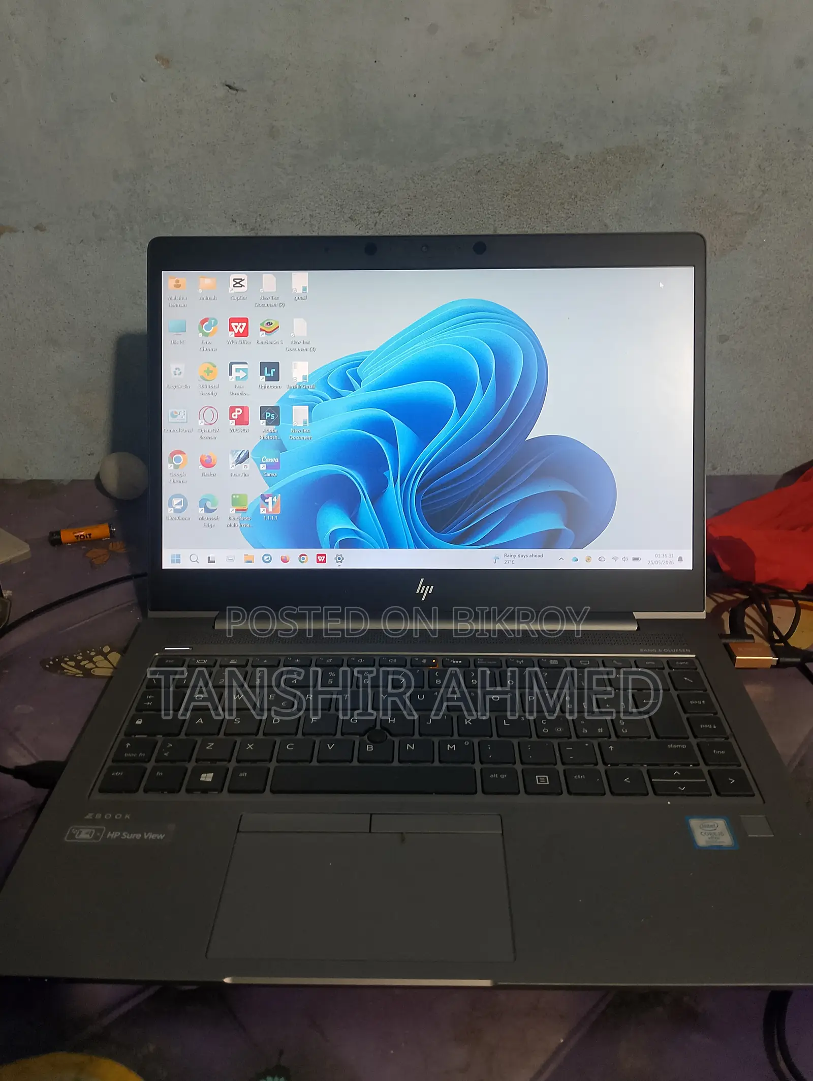 Laptop HP 14-Dq2031tg 8GB Intel Core I5 SSHD (Hybrid) 256GB