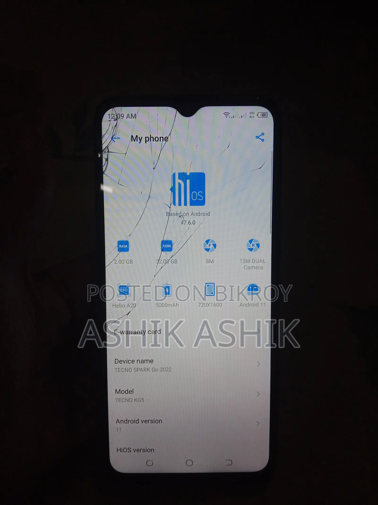 Tecno Spark Go 64 GB Blue