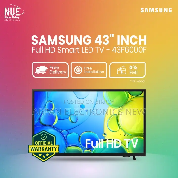 Samsung 43f6000f 43 Inch Full Hd Smart Led Tv With Official Warranty