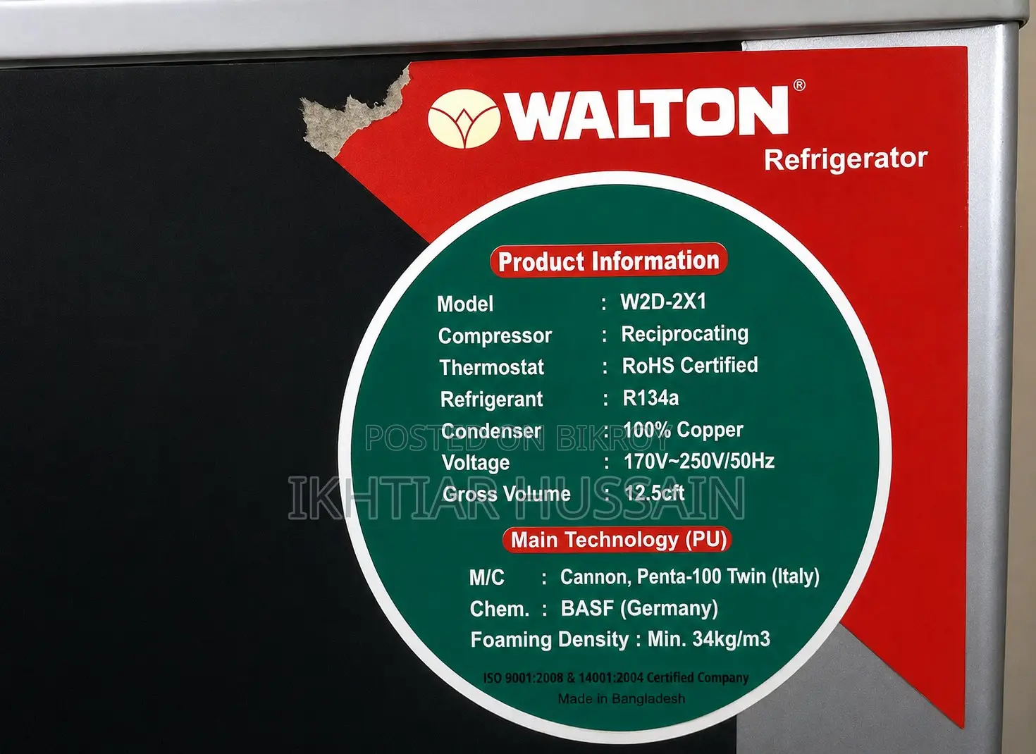 Walton Refrigerator for Sale