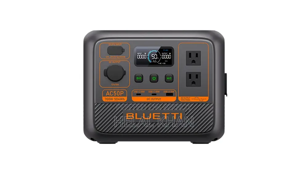 Bluetti Ac50p (700 W Output, 504 Wh Battery)
