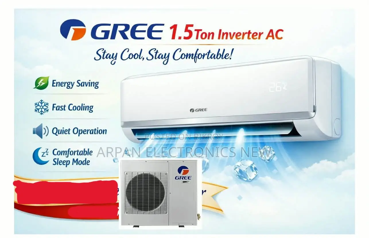 Bring Home the Trusted Brand: Gree 1.5 Ton Inverter AC