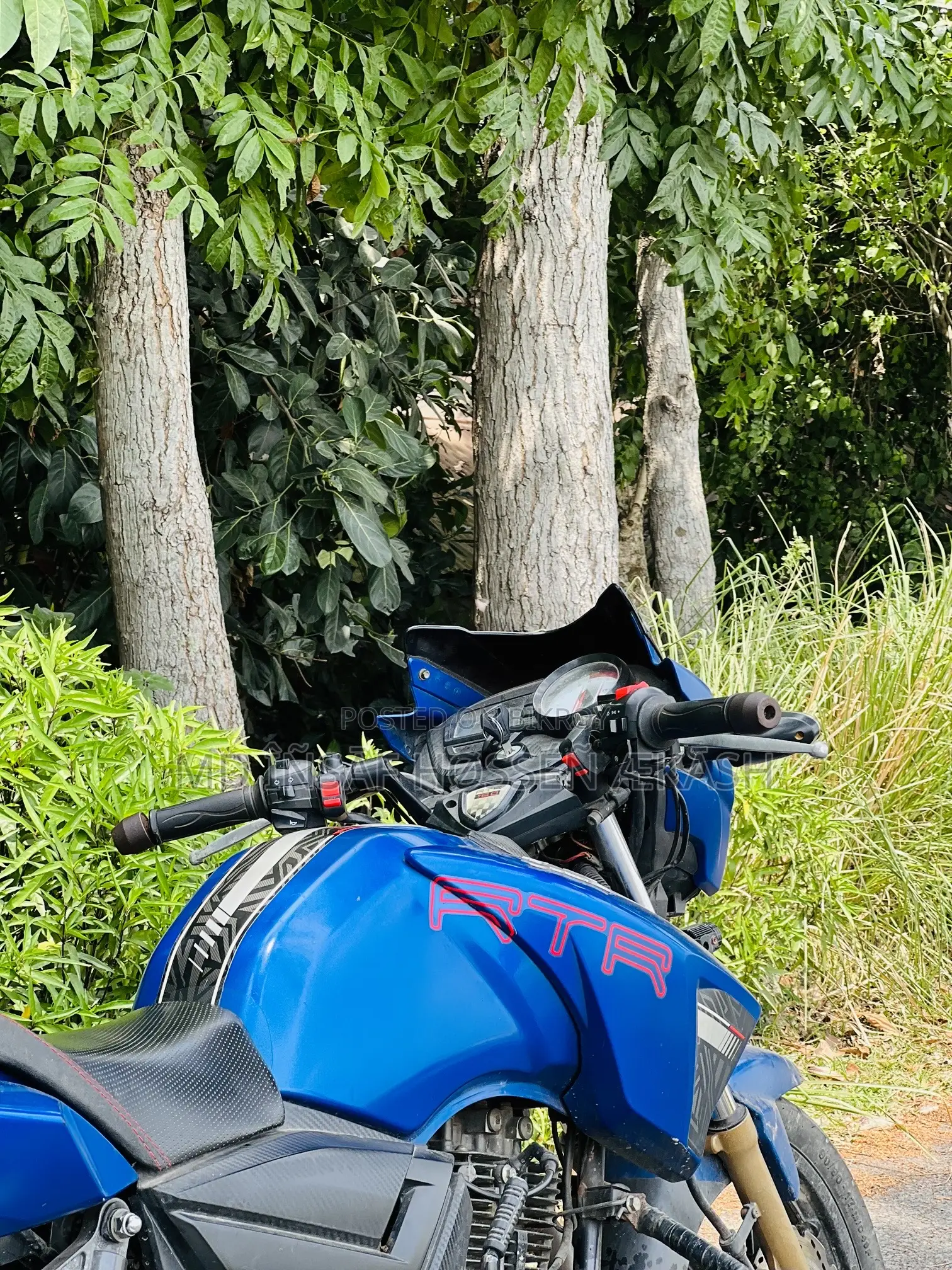 টিভিএস অ্যাপাচি আরটিআর ১৬০ ২ভি ২০২০ নীল
