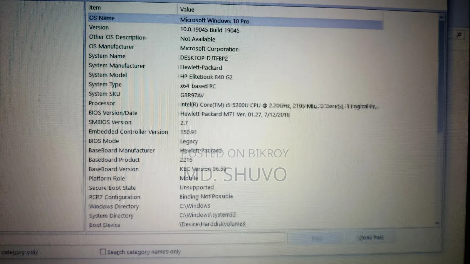 Laptop HP EliteBook 840 G2 8GB Intel Core I5 HDD+SSD 500GB