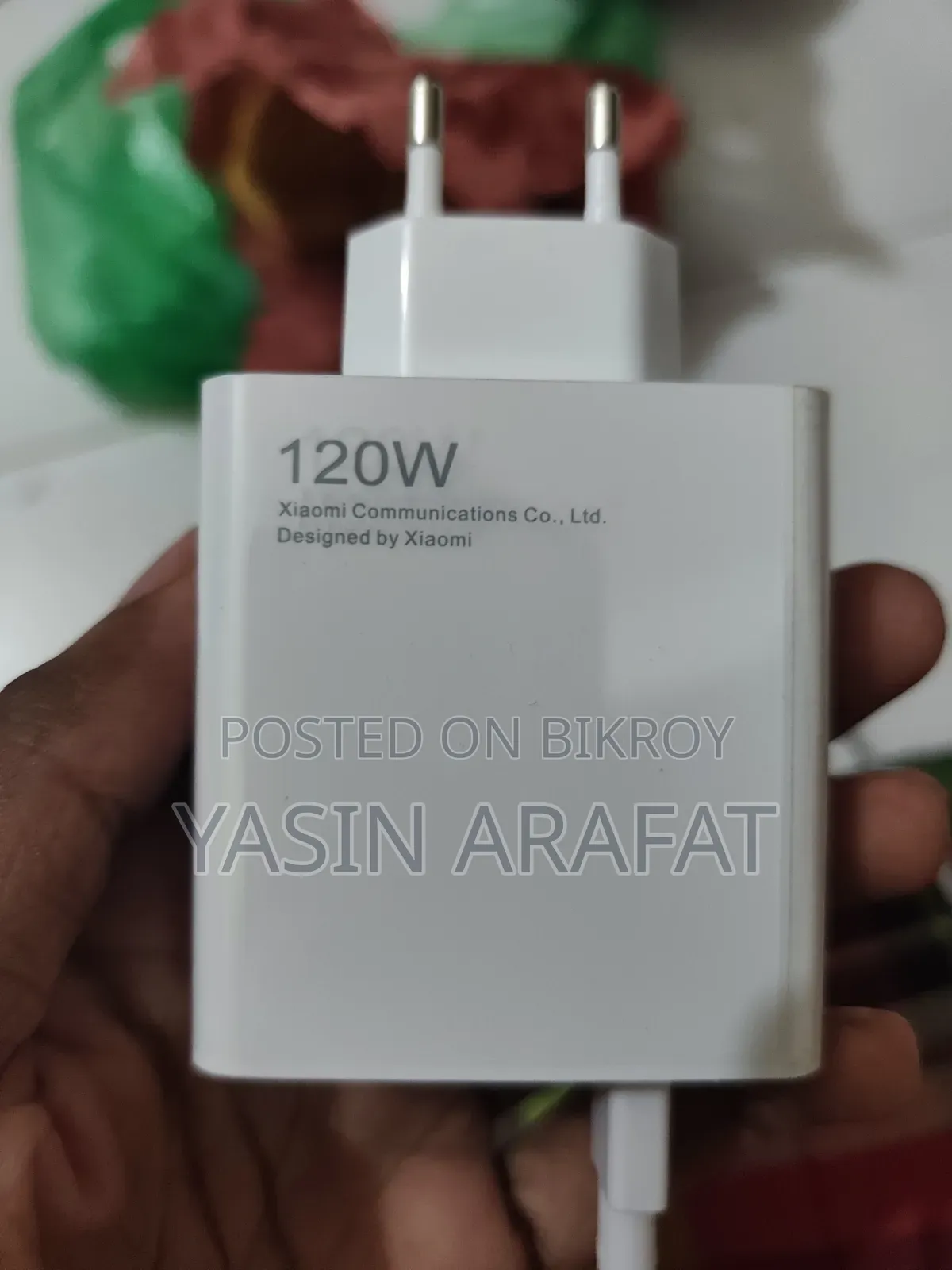 100% Fresh 120W Charger with 3 Months Warranty