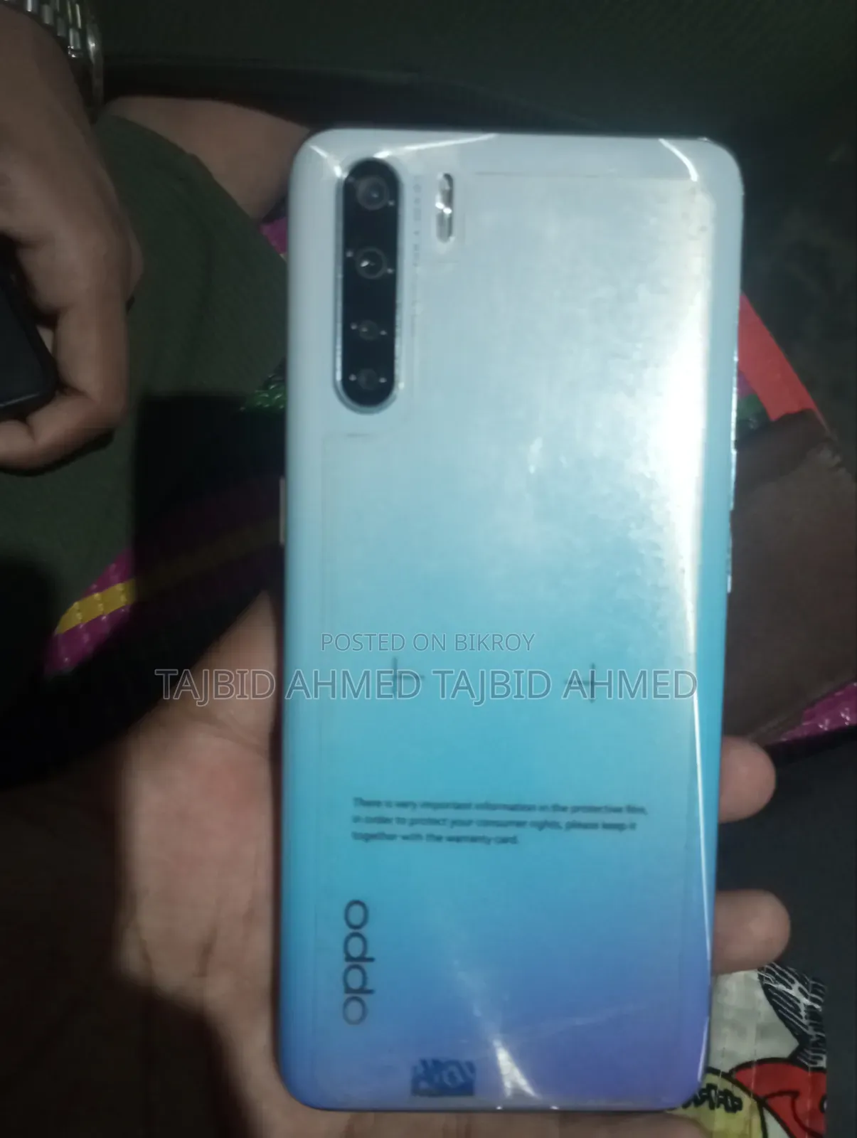 Oppo F15 256 GB Blue