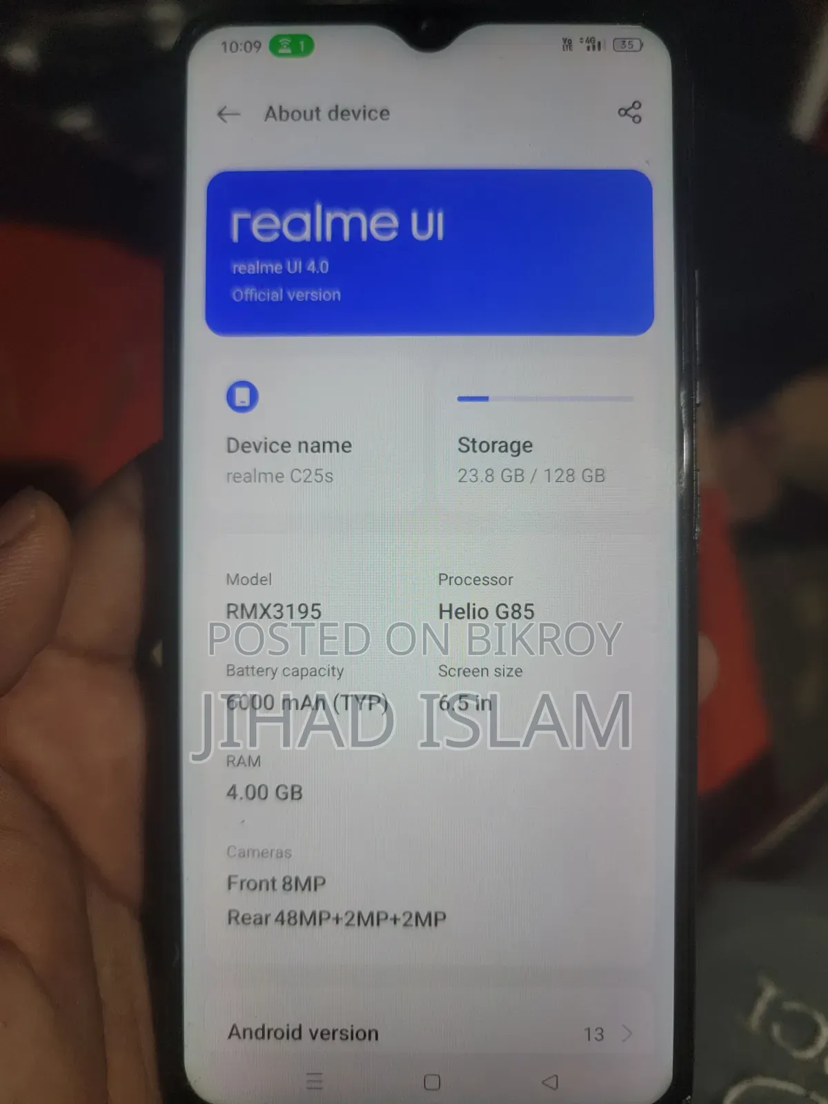 Realme C25Y 128 GB Silver