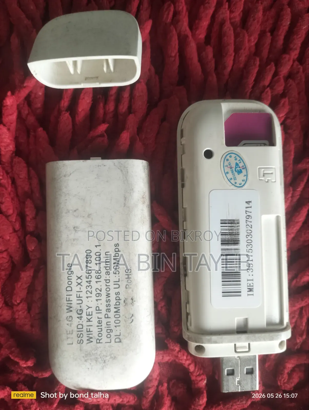 Pocket WiFi Router (All SIM Supported)