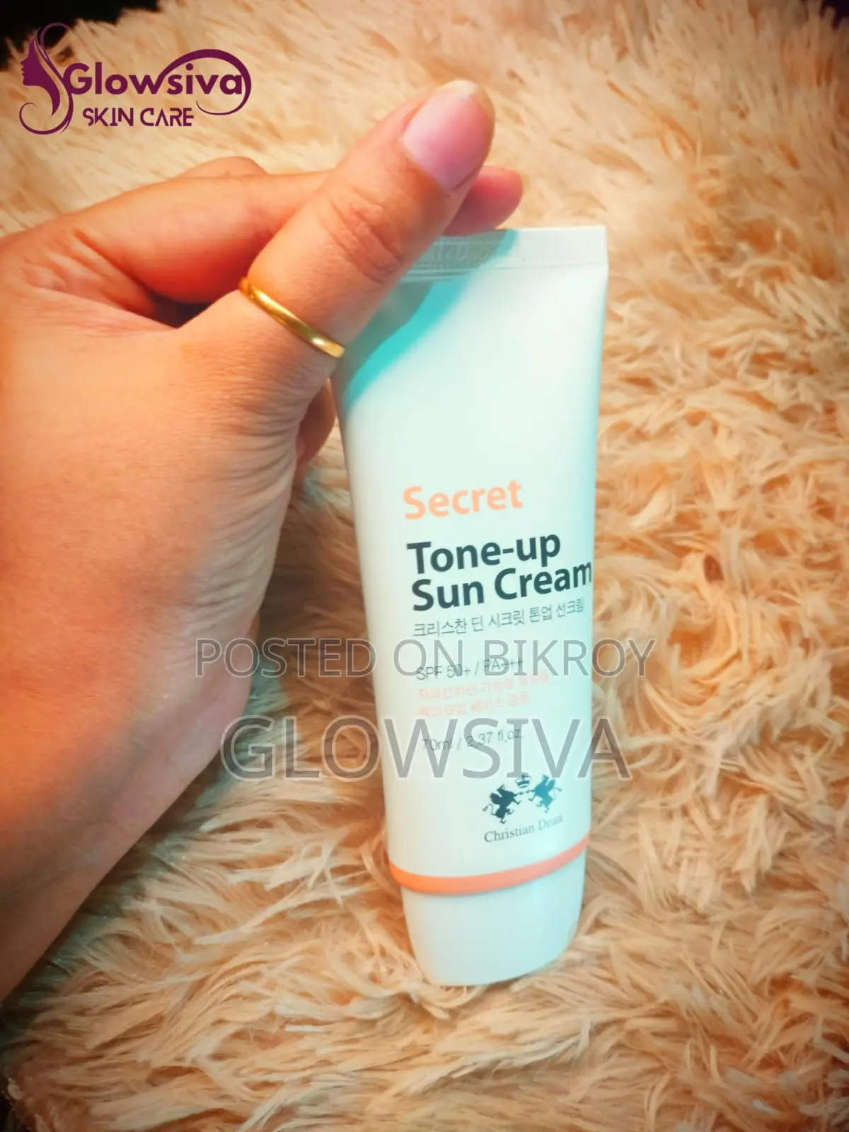Christian Dean Secret Tone-Up Sun Cream Spf50+/Pa+++ 70ml