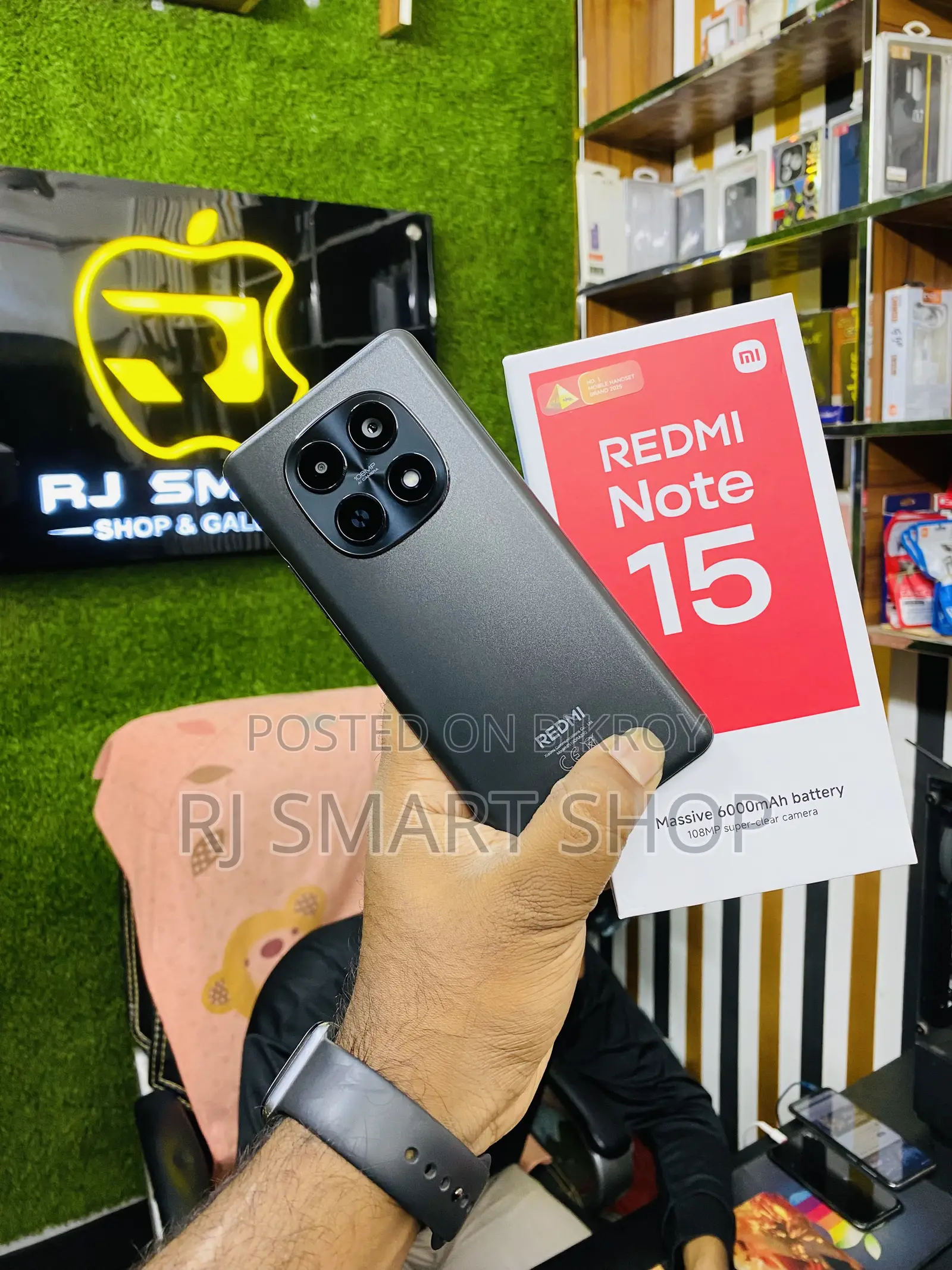 Xiaomi Redmi Note 15 ১২৮ জিবি কালো