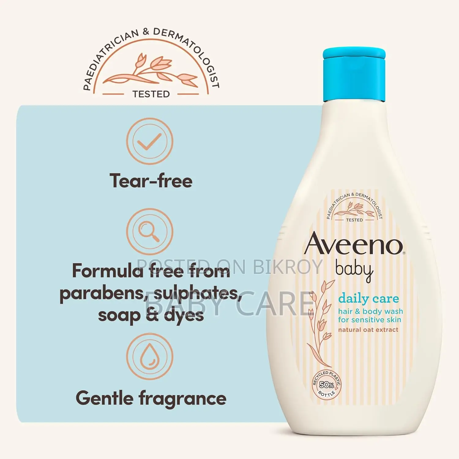 Aveeno Baby Daily Care Hair And Body Wash 400ml