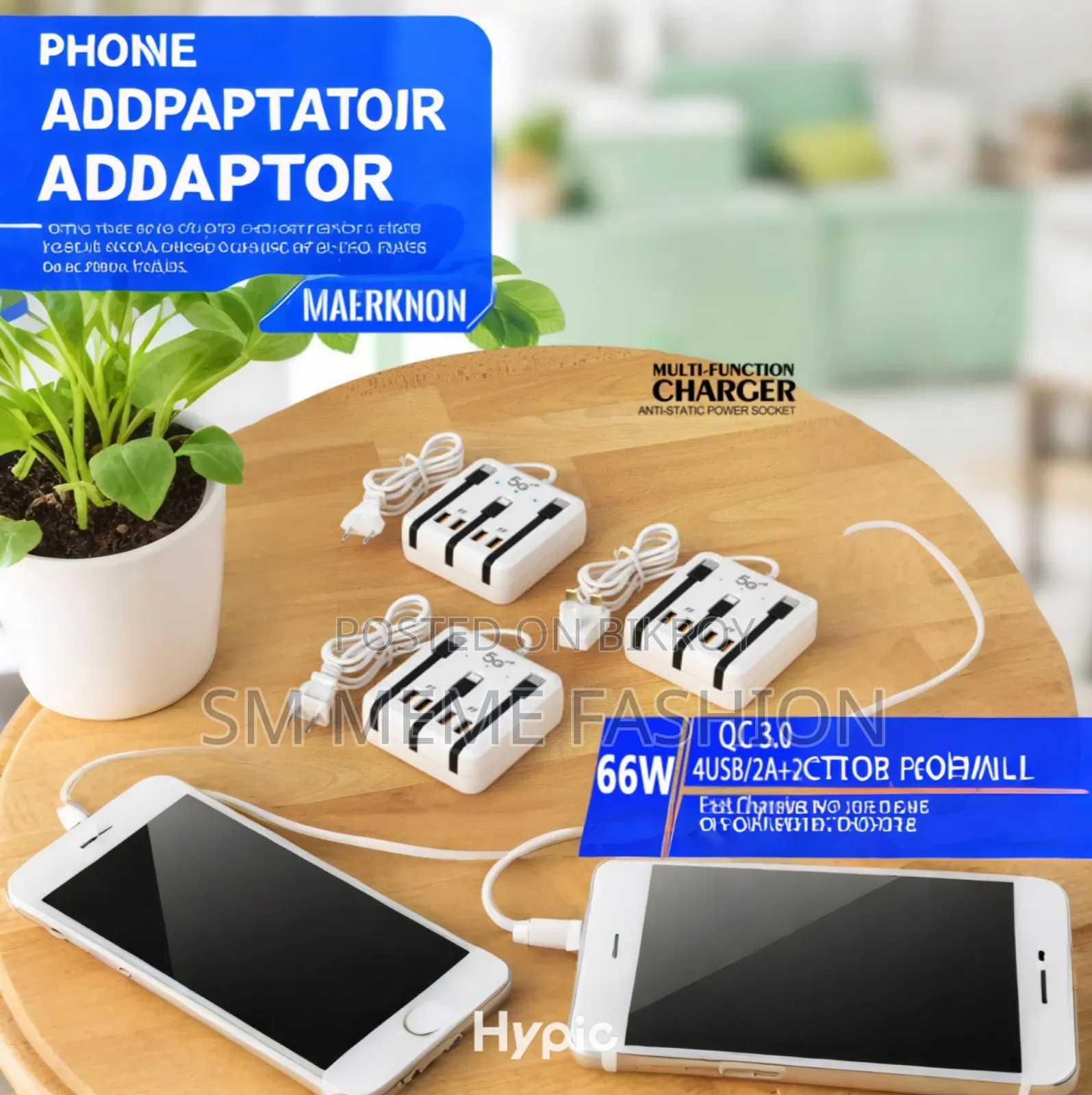 Usb 3 in 1 Charger for Android Apple