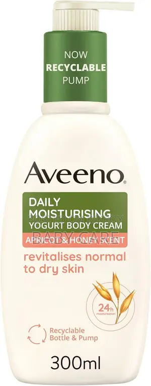 Aveeno Daily Moisturising Yogurt Body Cream, Apricot Honey Scent