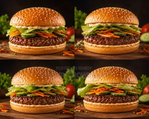 Chicken Burger 4-Piece Combo Offer