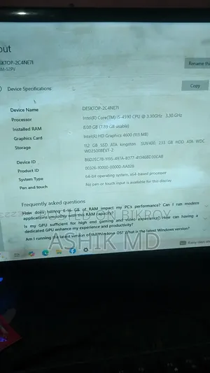 Desktop Computer Gigabyte GB-BNi7HG6-1060 8GB Intel Core I5 SSD 128GB