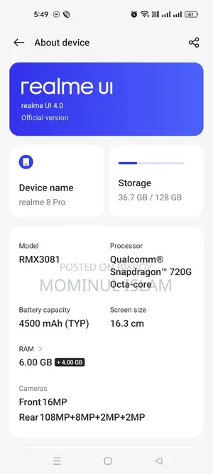 Realme 8 Pro 128 GB Black
