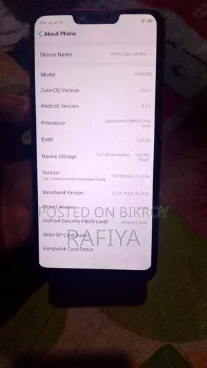 Oppo A3s 16 GB Red