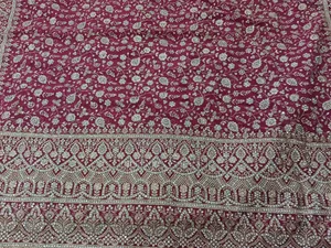 Saree, Blouse, Petticoat, Dupatta With Box and Heels.